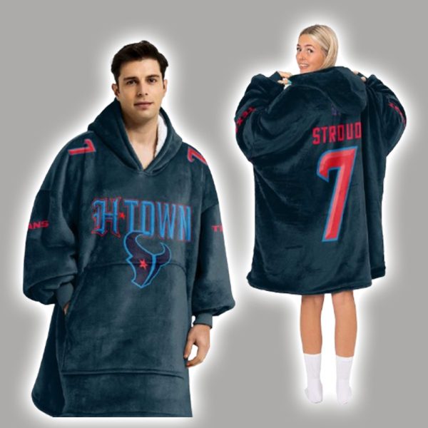 CS 7 Houston Football Unisex Blanket Hoodie