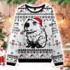 Capybara Smoking Ugly Christmas Sweater