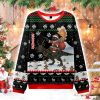 Cat Riding A Dinosaur Christmas Ugly Sweater