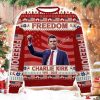 Charlie Kirk Freedom Turning Point Usa Ugly Christmas Sweater 2025