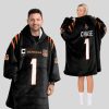 Chase 1 Bengals Football Unisex Blanket Hoodie 1