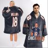 Chicagoat CW 18 Chicago Football Unisex Blanket Hoodie 1