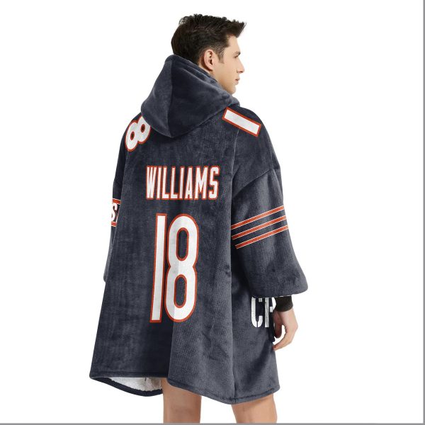 Chicagoat CW 18 Chicago Football Unisex Blanket Hoodie 2