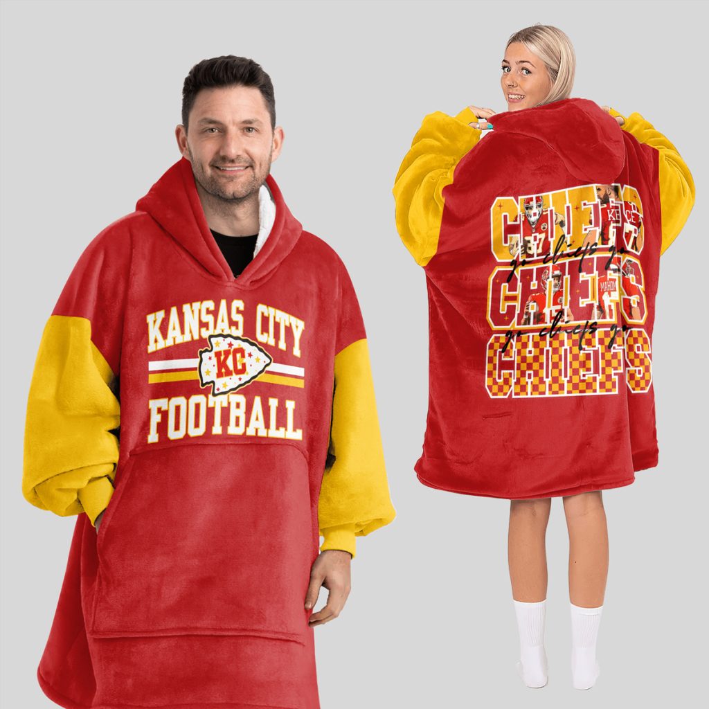 Chiefs Football Unisex Blanket Hoodie 1