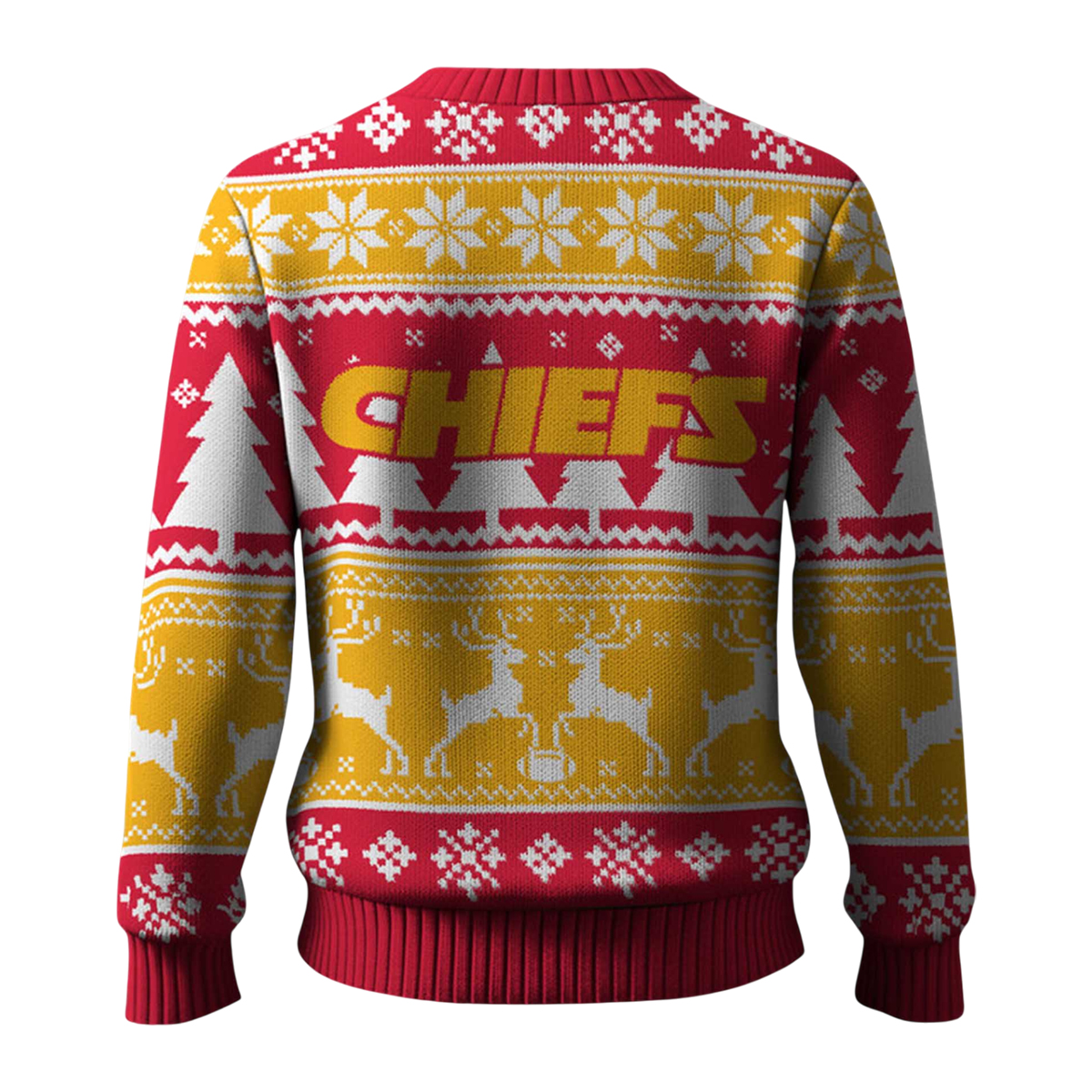 Chiefs Reindeer Football Christmas Ugly Sweater