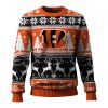 Christmas Bengals Reindeer Football Ugly Sweater 1