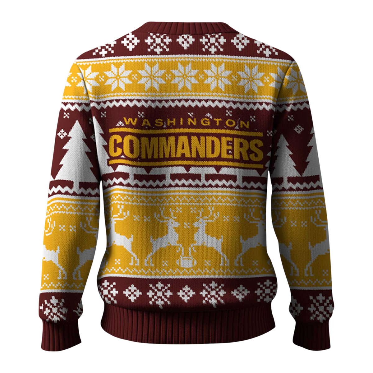 Christmas Commanders Reindeer Football Ugly Sweater