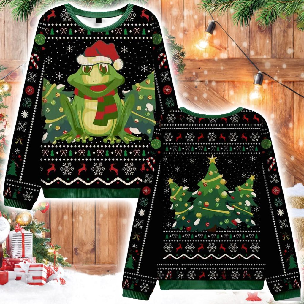 Christmas Frog Ugly Sweater