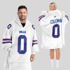 Coleman 0 Bills Football Unisex Blanket Hoodie 1