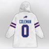 Coleman 0 Bills Football Unisex Blanket Hoodie