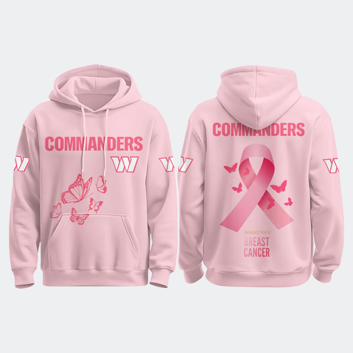 Commanders Breast Cancer Awareness Month 2025 Hoodie