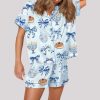 Coquette Hanukkah Silky Satin Pajama Set 1