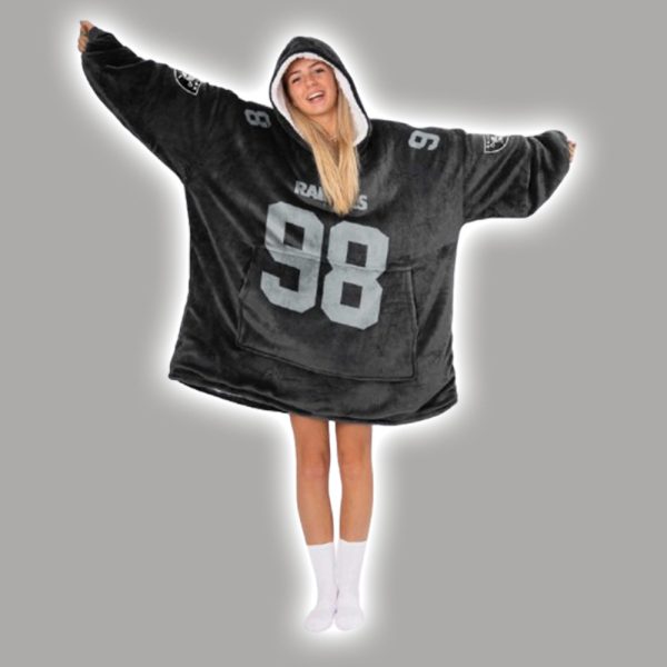 Crosby 98 Las Vegas Football Unisex Blanket Hoodie 2