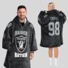 Crosby 98 Raiders Football Unisex Blanket Hoodie 1
