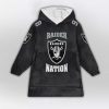 Crosby 98 Raiders Football Unisex Blanket Hoodie