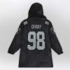 Crosby 98 Raiders Football Unisex Blanket Hoodie 2