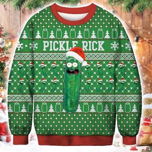 Pickle Rick Ugly Christmas Sweater