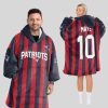 DM 10 Patriots Football Unisex Blanket Hoodie 1