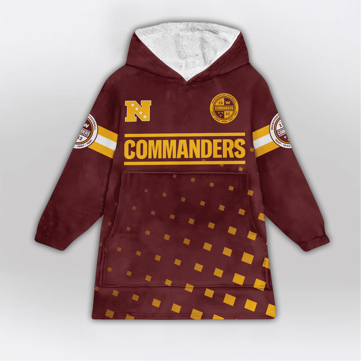 Daniels 5 Commanders Football x Football Unisex Blanket Hoodie