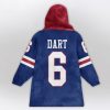 Dart 6 Giants Football Unisex Blanket Hoodie