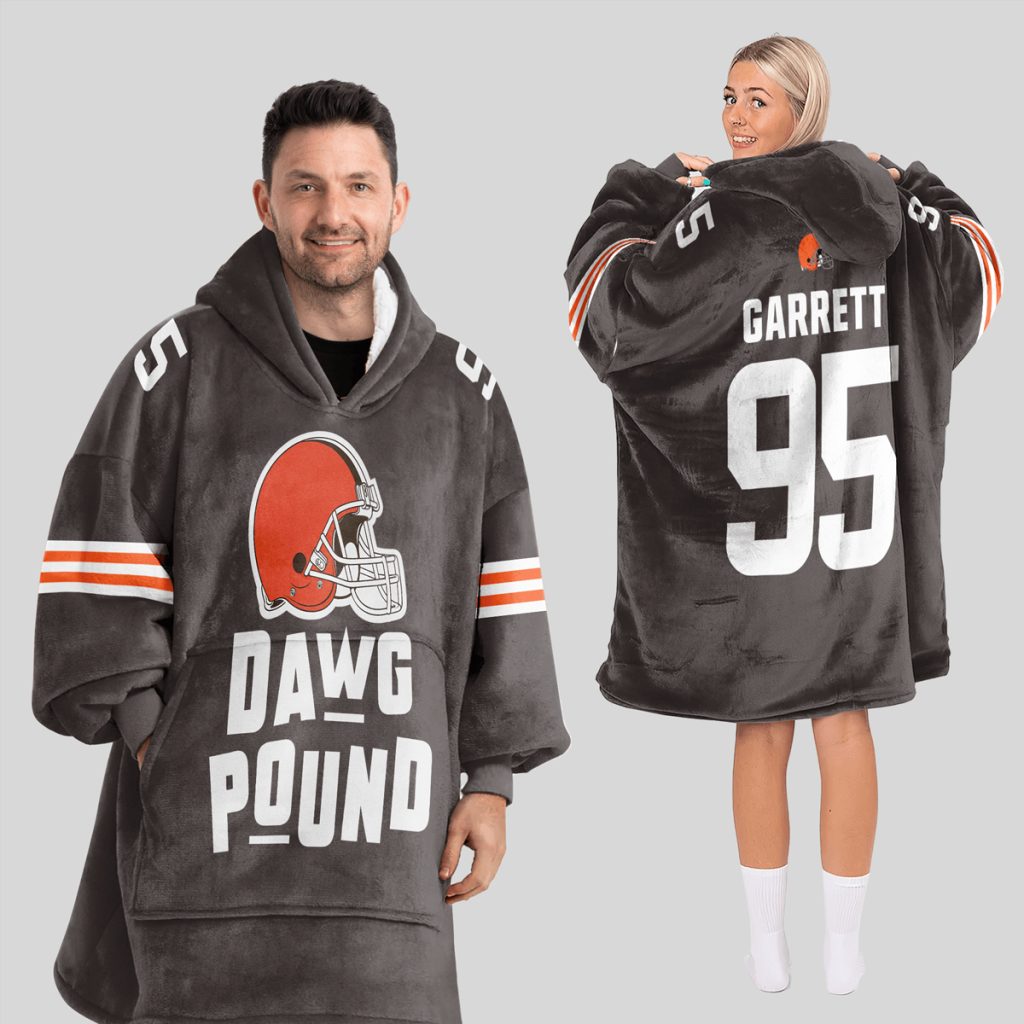 Dawg Pound Garrett 95 Browns Football Unisex Blanket Hoodie 1 Dawg Pound Garrett 95 Browns Football Unisex Blanket Hoodie 1