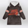 Dawg Pound Sanders 12 Browns Football Unisex Blanket Hoodie