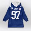 Dexter Lawrence II 97 New York G Football Unisex Blanket Hoodie