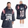 Do Your Job 10 New England Football Unisex Blanket Hoodie 1