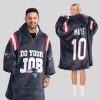 Do Your Job 10 Patriots Football Unisex Blanket Hoodie 1