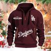Dodgers 2025 AL Wild Card Quarter Zip Hoodie