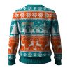Dolphins Reindeer Football Christmas Ugly Sweater