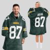 Doubs 87 Packers Football Unisex Blanket Hoodie 1