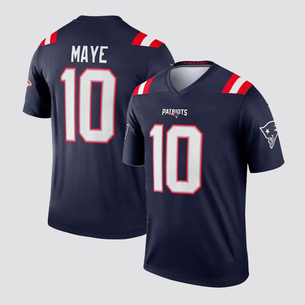 Drake Maye Patriots Player Game Jersey
