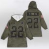 ESmith 22 Dallas Football Blanket Hoodie 1