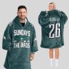 Eagles Football Barkley 26 Unisex Blanket Hoodie 1