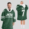 Fields 7 Jets Football Unisex Blanket Hoodie 1