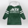 Fields 7 Jets Football Unisex Blanket Hoodie