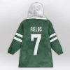 Fields 7 Jets Football Unisex Blanket Hoodie 2