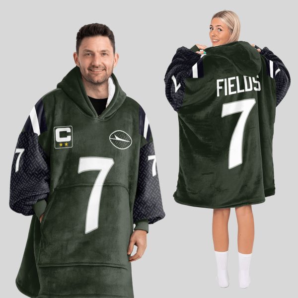 Fields 7 New York J Football Unisex Blanket Hoodie 1