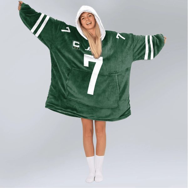 Fields 7 New York J Football Unisex Blanket Hoodie 4
