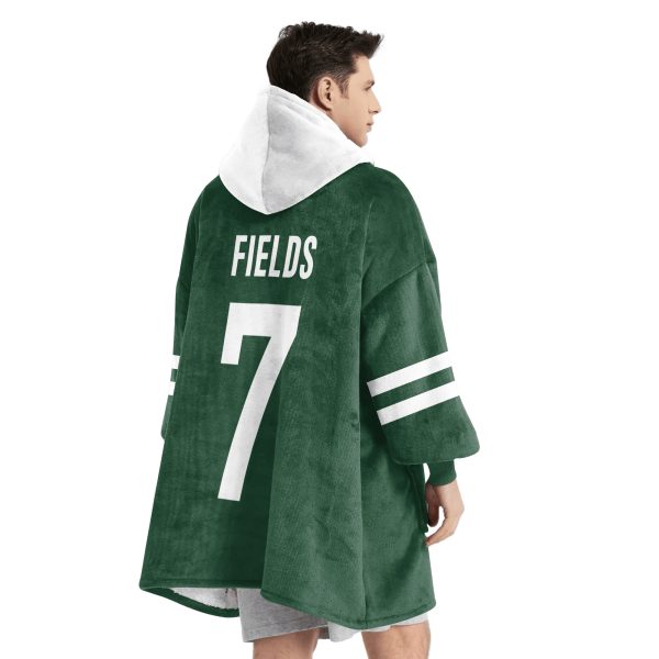 Fields 7 New York J Football Unisex Blanket Hoodie 5