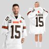 Flacco 15 Browns Football Unisex Blanket Hoodie 1