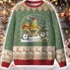 Frog and Toad Riding Bike Ugly Christmas Sweater