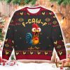 Funny Chicken F Caw F Ugly Christmas Sweater