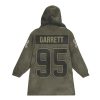 Garrett 95 Cleveland Football Blanket Hoodie 2