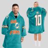 Go Fins TH 10 Dolphins Football Unisex Blanket Hoodie 1