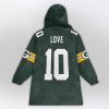 Go Pack Go 10 Green Bay Football Unisex Blanket Hoodie 2