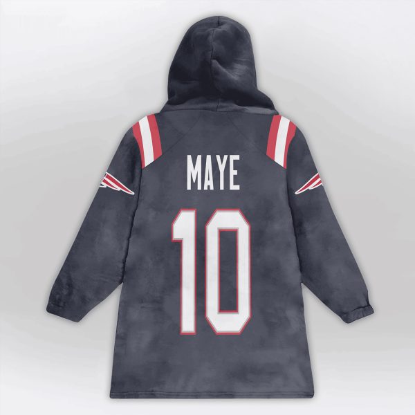 Go Pats Maye 10 Patriots Football Unisex Blanket Hoodie 2