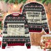 God Family Country Charlie Kirk Ugly Christmas Sweater