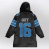 Goff 16 Lions Football Unisex Blanket Hoodie 2